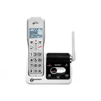 Geemarc AmpliDECT 595 ULE Telefone sem fios com atendedor de chamadas, branco