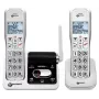 Geemarc AMPLIDECT 595-2 U.L.E Duo Telefone sem fios com 2 telefones - estação base - base de carregamento