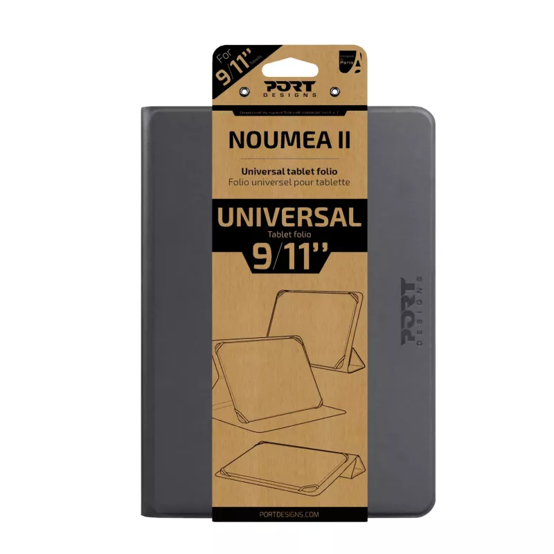 PORT Designs Noumea II capa universal para tablet 9-11 polegadas cinzento