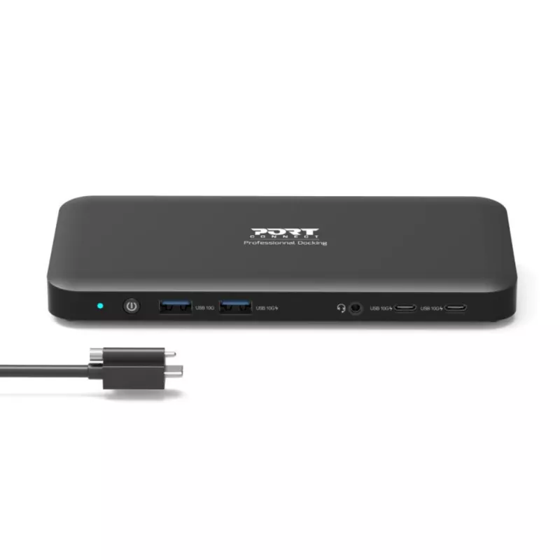 PORT Designs USB-C Office Dock - 3x 4K cabo com parafuso EU
