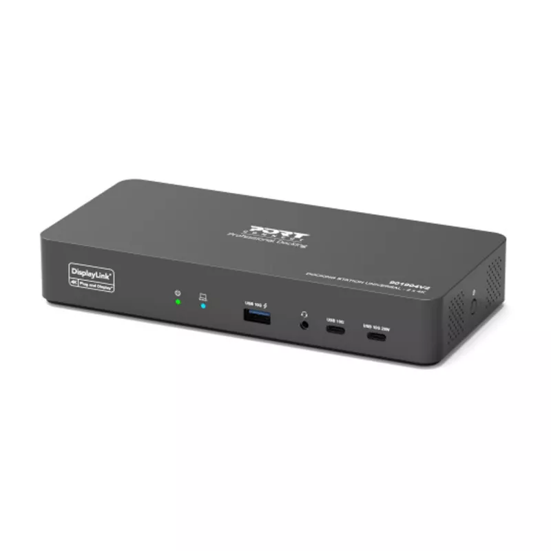 PORT Designs estação de acoplamento USB-C universal com suporte para 2x ecrãs 4K