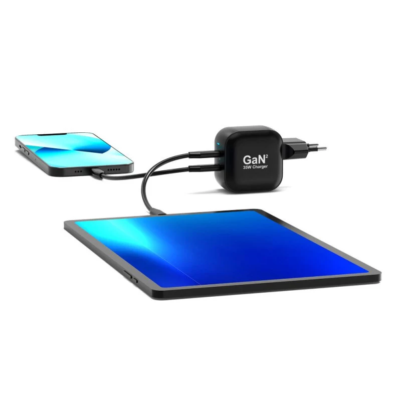 PORT Designs carregador de parede Type C PD 35W GaN+ cabo CtoC 2M - EU