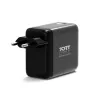 PORT Designs carregador de parede Type C PD 100W GaN OLED PD 3.0 cabo Type C retrátil - EU