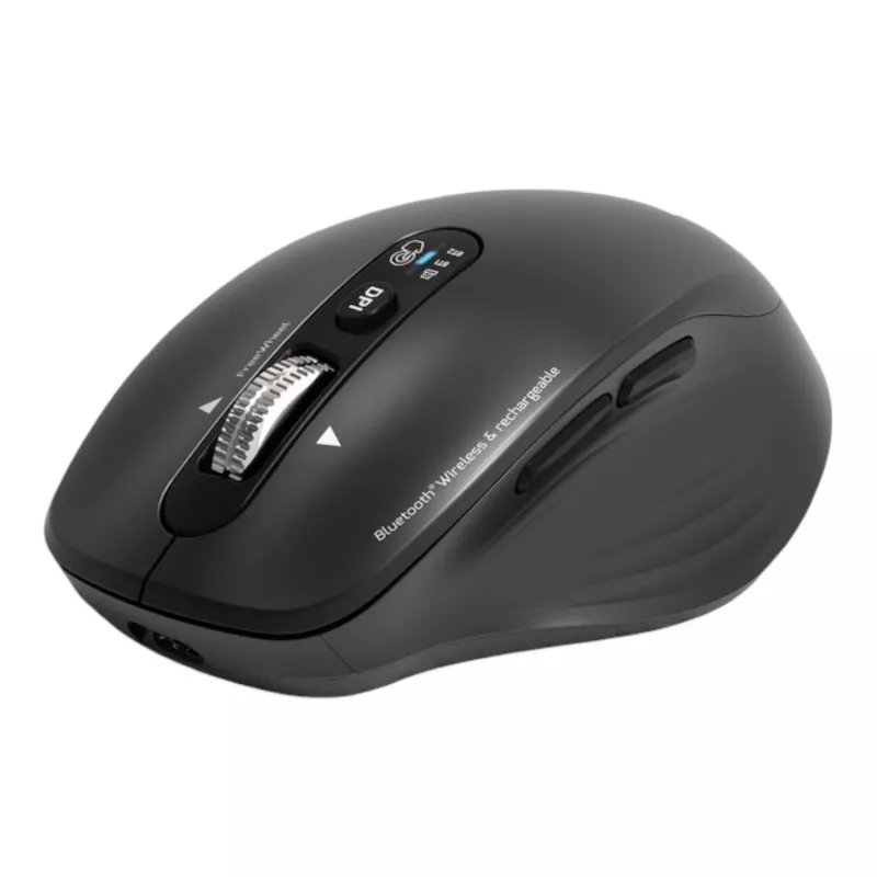 PORT Designs PORT Connect Professional BUSINESS Rato sem fios recarregável - Ótico - 6 botões - 2,4 GHz, Bluetooth - Recetor USB - Preto
