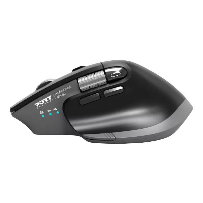 PORT Designs PORT Connect Professional ULTIMATE Rato sem fios recarregável - Ótico - 6 botões - 2,4 GHz, Bluetooth - Recetor USB