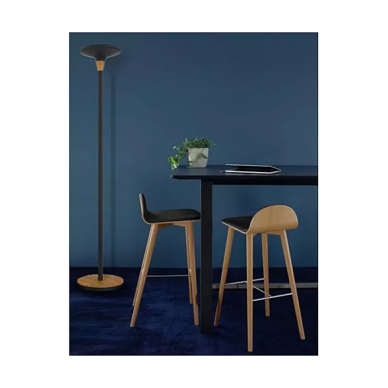 Unilux BALY BAMBOO Candeeiro de pé Preto/Bambu 44,6 W