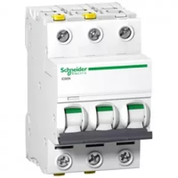 APC Schneider Electric A9F04340 disjuntor 3P 40A curva C 10kA calha DIN IP20