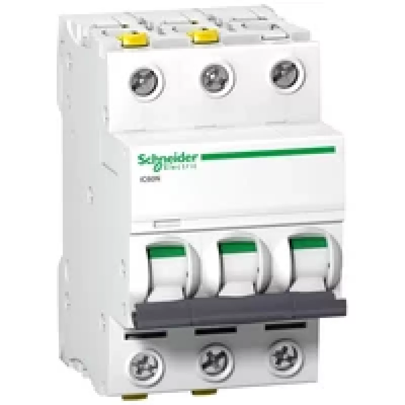 APC Schneider Electric A9F04340 disjuntor 3P 40A curva C 10kA calha DIN IP20