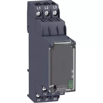 APC Schneider Electric RM22TG20 - relé de monitorização de fase, 3 fases, 208-480 V AC, 2 comutadores, 8 A, calha DIN