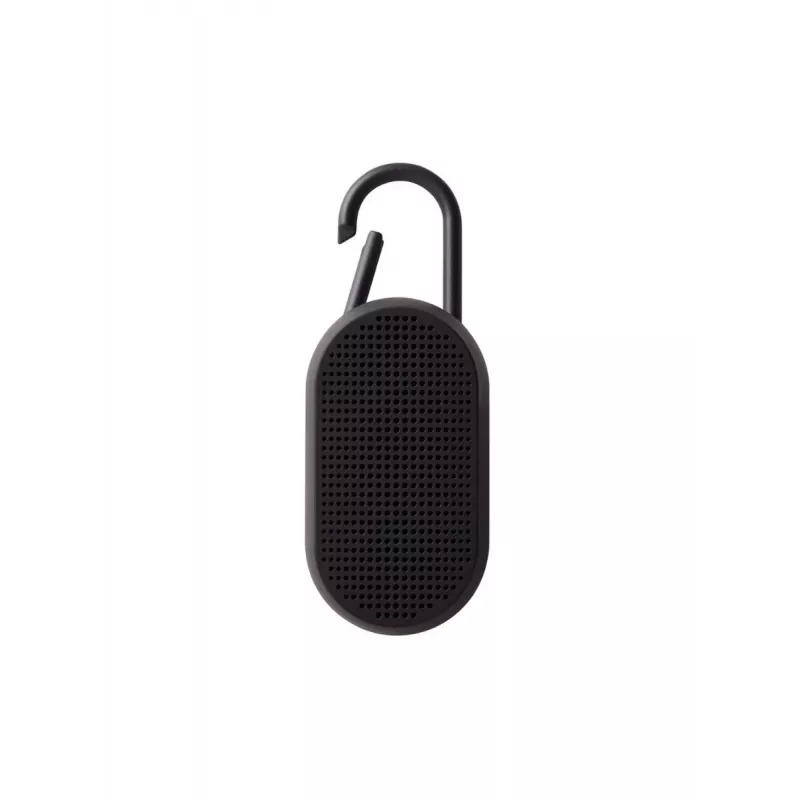 Lexon Mino T Altifalante Bluetooth Portátil com Estação de Carregamento e Mosquetão, Preto