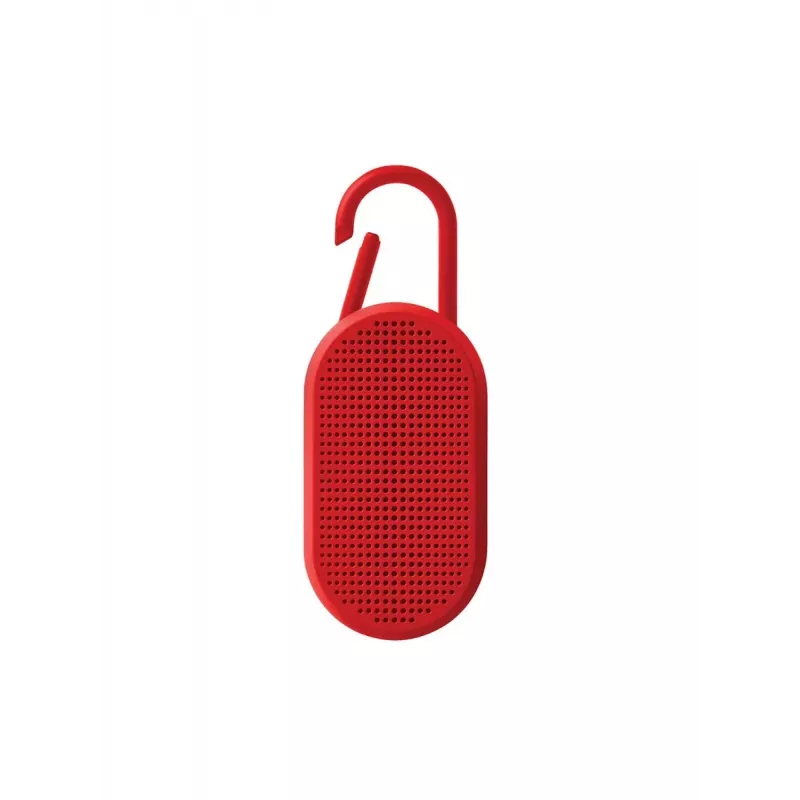 Lexon Mino T Coluna Bluetooth Portátil com Base e Mosquetão Vermelho