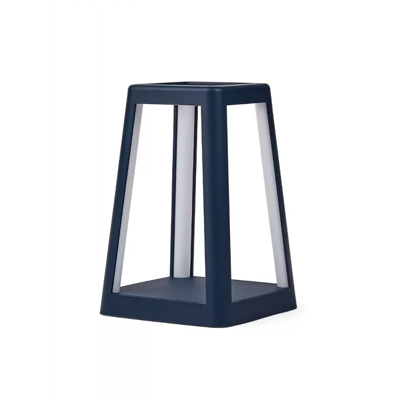 LEXON Lantern Candeeiro LED Portátil com Carregamento sem Fios Qi, Azul Escuro LH94DB