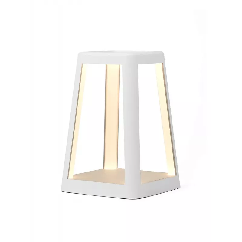 Lexon Lantern Candeeiro LED com Carregador sem Fios Branco LH94W