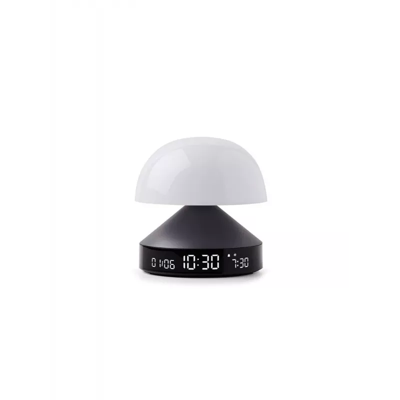 Lexon Mina Sunrise Despertador com Candeeiro, Gun Metal / Cinzento Escuro, LR153MX