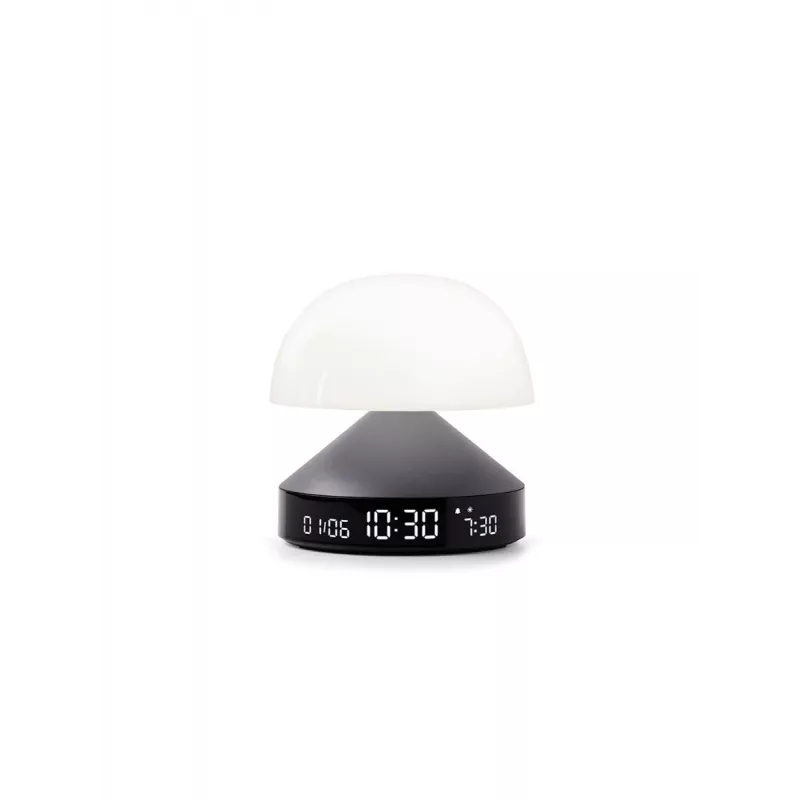Lexon Mina Sunrise Despertador com Candeeiro, Gun Metal / Cinzento Escuro, LR153MX