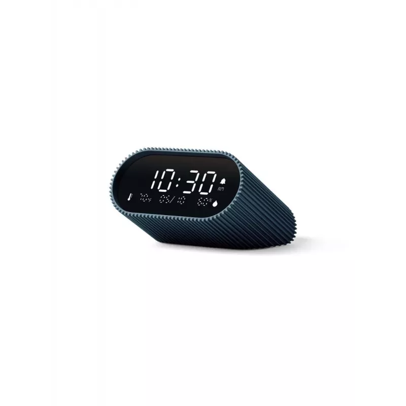 Lexon Ray Clock Despertador Digital com Sensor de Temperatura e Humidade, Azul Oceano LR155OB3
