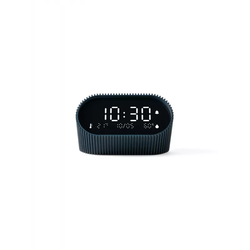 Lexon Ray Clock Despertador Digital com Sensor de Temperatura e Humidade, Azul Oceano LR155OB3