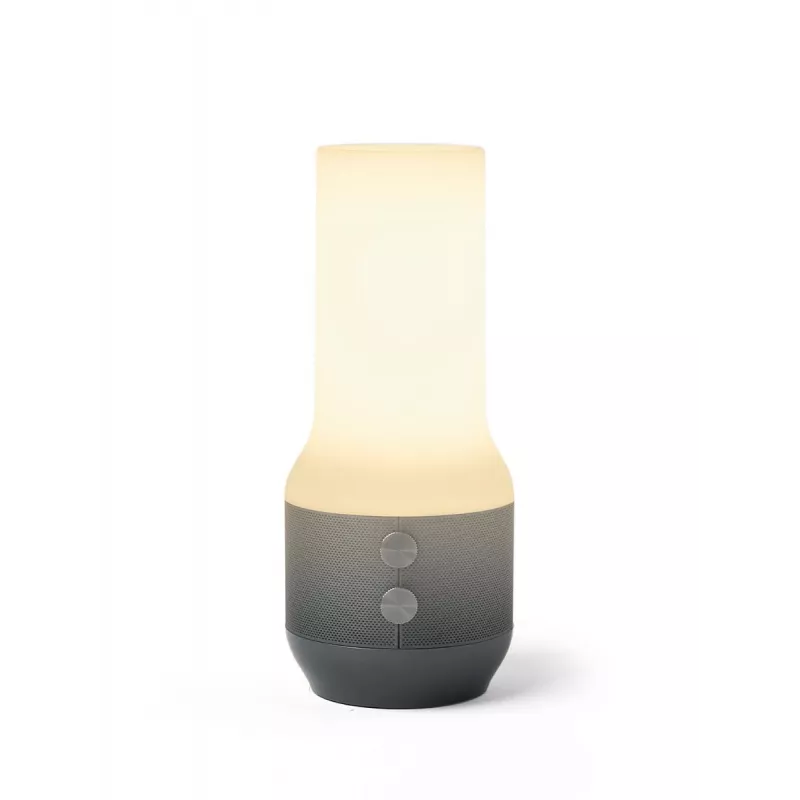 LEXON Terrace+ candeeiro LED 3 em 1 com altifalante Bluetooth e powerbank, cinzento escuro/Gunmetal, LA134X