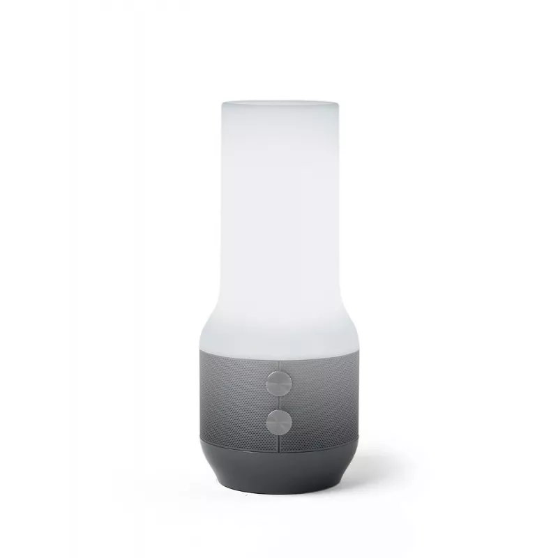 LEXON Terrace+ candeeiro LED 3 em 1 com altifalante Bluetooth e powerbank, cinzento escuro/Gunmetal, LA134X