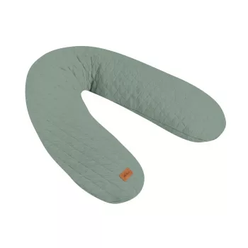 Beaba Big Flopsy Almofada de Amamentação e Gravidez Fleur de Coton Verde-Sálvia