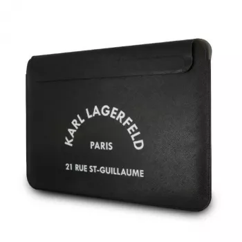 Capa para Portátil Karl Lagerfeld Sleeve KLCS133RSGSFBK 13 polegadas Preto Saffiano RSG