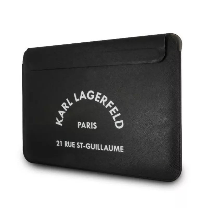 Capa para Portátil Karl Lagerfeld Sleeve KLCS133RSGSFBK 13 polegadas Preto Saffiano RSG