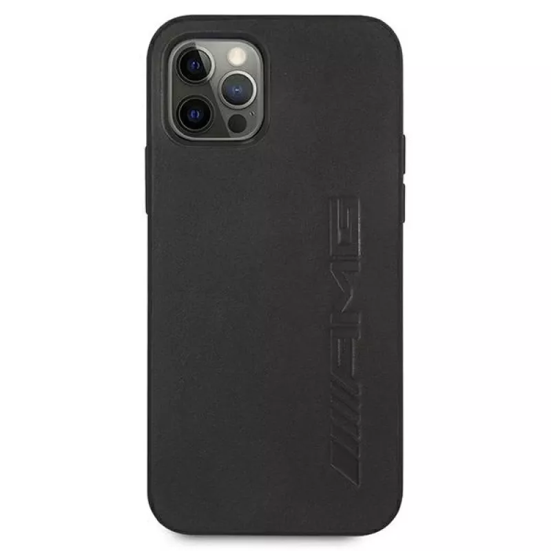 AMG Hardcase Couro Hot Stamped Capa para Apple iPhone 12 Pro Max 6,7