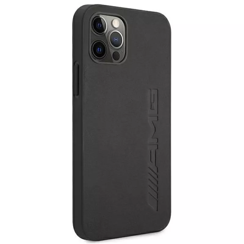 AMG Hardcase Couro Hot Stamped Capa para Apple iPhone 12 Pro Max 6,7