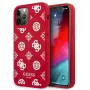 Guess GUHCP12LLSPEWRE iPhone 12 Pro Max 6,7 inch Capa rígida vermelha Peony Collection