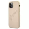 Guess Saffiano Vintage Script Capa rígida para Apple iPhone 12 Pro Max 6,7