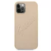 Guess Saffiano Vintage Script Capa rígida para Apple iPhone 12 Pro Max 6,7