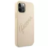 Guess Saffiano Vintage Script Capa rígida para Apple iPhone 12 Pro Max 6,7
