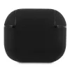 BMW BMA3SSLBK AirPods 3 capa preta em pele genuína logótipo prateado