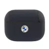 BMW AirPods Pro capa azul-marinho em pele genuína logótipo prateado