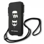 Karl Lagerfeld Ikonik Karl & Choupette Head Capa rígida para iPhone 12 / 12 Pro 6,1 inch - Preto