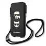 Karl Lagerfeld Ikonik Karl & Choupette Head Saffiano Capa rígida para Apple iPhone 12 Pro Max 6,7