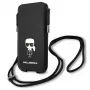 Karl Lagerfeld Saffiano Ikonik Capa rígida para Apple iPhone 12 Pro Max, Preto