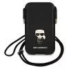 Karl Lagerfeld Saffiano Ikonik Capa rígida para Apple iPhone 12 Pro Max, Preto