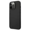 AMG AMHCP13LDOLBK iPhone 13 Pro Capa rígida Couro genuíno Hot Stamped Preto