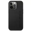 AMG AMHCP13LDOLBK iPhone 13 Pro Capa rígida Couro genuíno Hot Stamped Preto