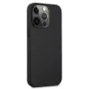 AMG AMHCP13LDOLBK iPhone 13 Pro Capa rígida Couro genuíno Hot Stamped Preto