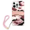 Guess Camo Strap Collection Capa rígida para Apple iPhone 13 Pro / iPhone 13, Rosa