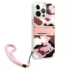 Guess Camo Strap Collection Capa rígida para Apple iPhone 13 Pro / iPhone 13, Rosa