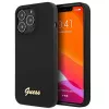 Capa rígida de silicone Guess GUHMP13XLSLMGBK para Apple iPhone 13 Pro Max 6,7