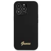Capa rígida de silicone Guess GUHMP13XLSLMGBK para Apple iPhone 13 Pro Max 6,7