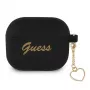 Guess GUA3LSCHSK AirPods 3 capa de silicone preta Charm Heart Collection