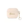 Guess GUA3LSCHSP Charm Heart Collection capa de silicone para Apple AirPods 3.ª geração - rosa