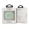 Capa Guess GUA3LSCHSN para AirPods 3 verde de silicone Charm Heart Collection