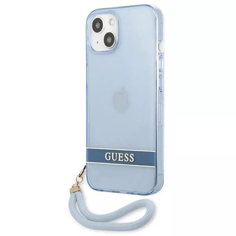Capa rígida translúcida Guess GUHCP13SHTSGSB para iPhone 13 mini 5,4
