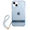 Capa rígida translúcida Guess GUHCP13SHTSGSB para iPhone 13 mini 5,4